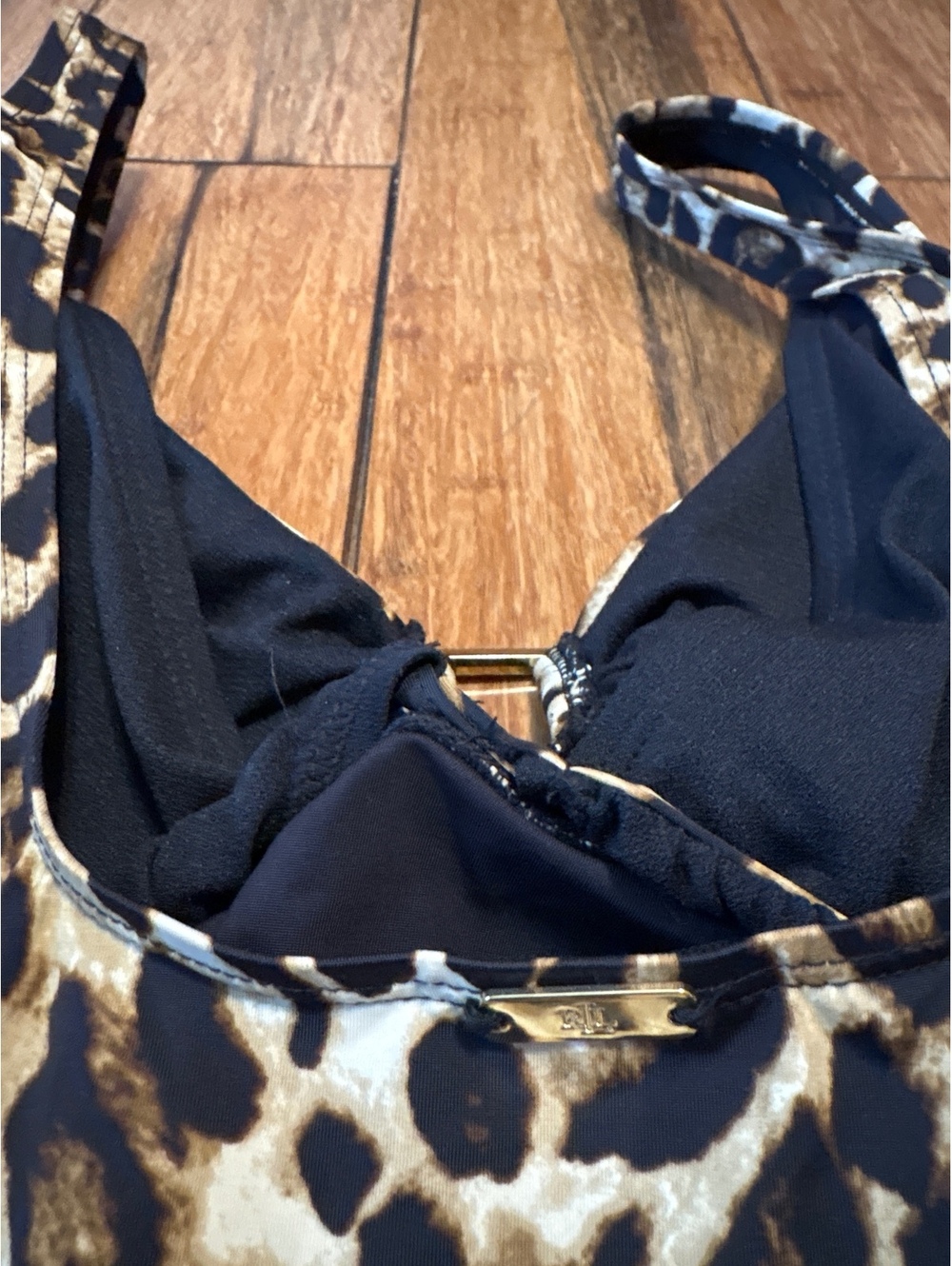 Lauren Ralph Lauren Leopard Print One-Piece Swimsuit - Picture 5 of 7